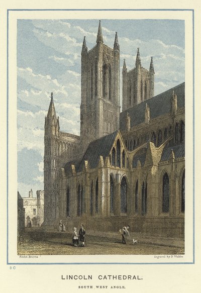 Lincoln Cathedral, South West Angle by Hablot Knight Browne